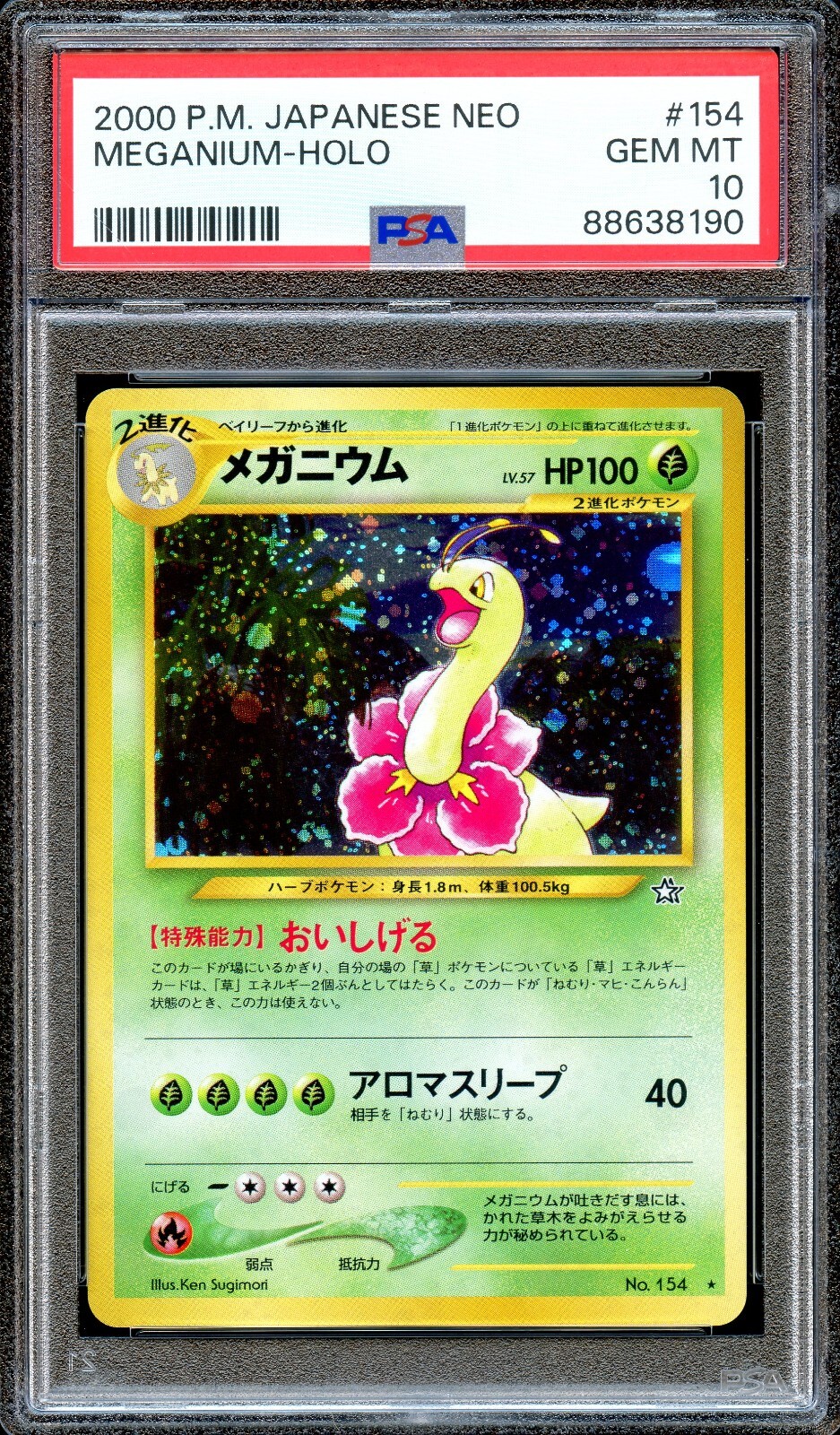 ポケモンカード ベイリーフ GEM MT PSA10 ポケモンカード ベイリーフ GEM MT PSA10 ポケモンカード 2000年