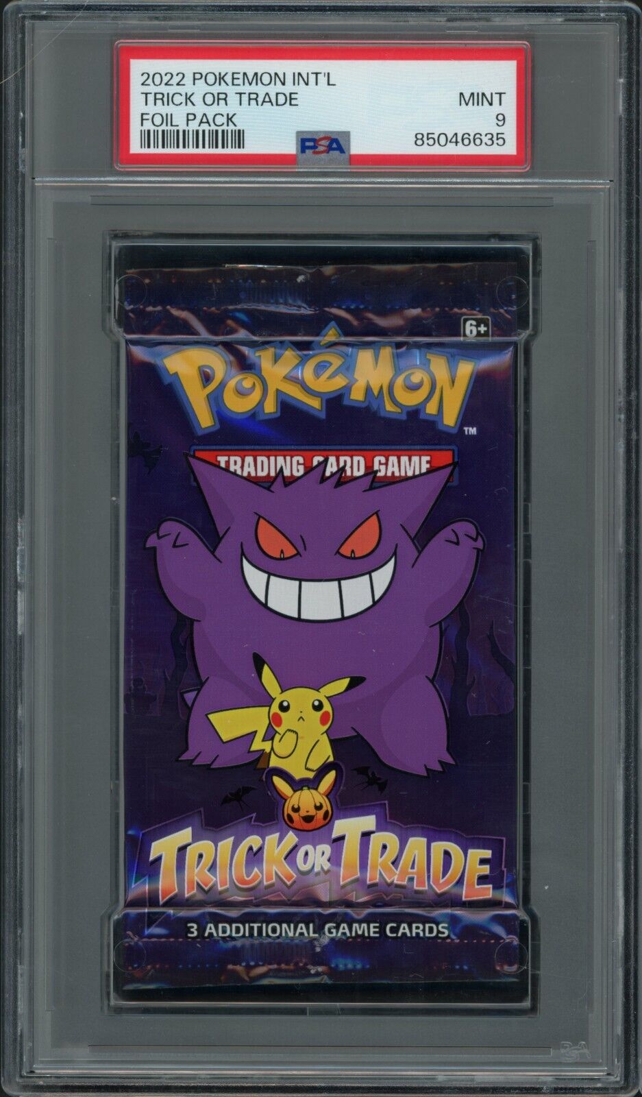 Pokemon PSA 9 Mint Trick or Trade Halloween FOIL Pack Pokemon PSA 9 Mint Trick or Trade Halloween FOIL Pack