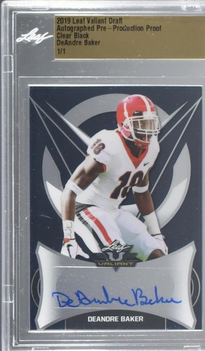 2019 Leaf Valiant Deandre Baker #BA-DB1