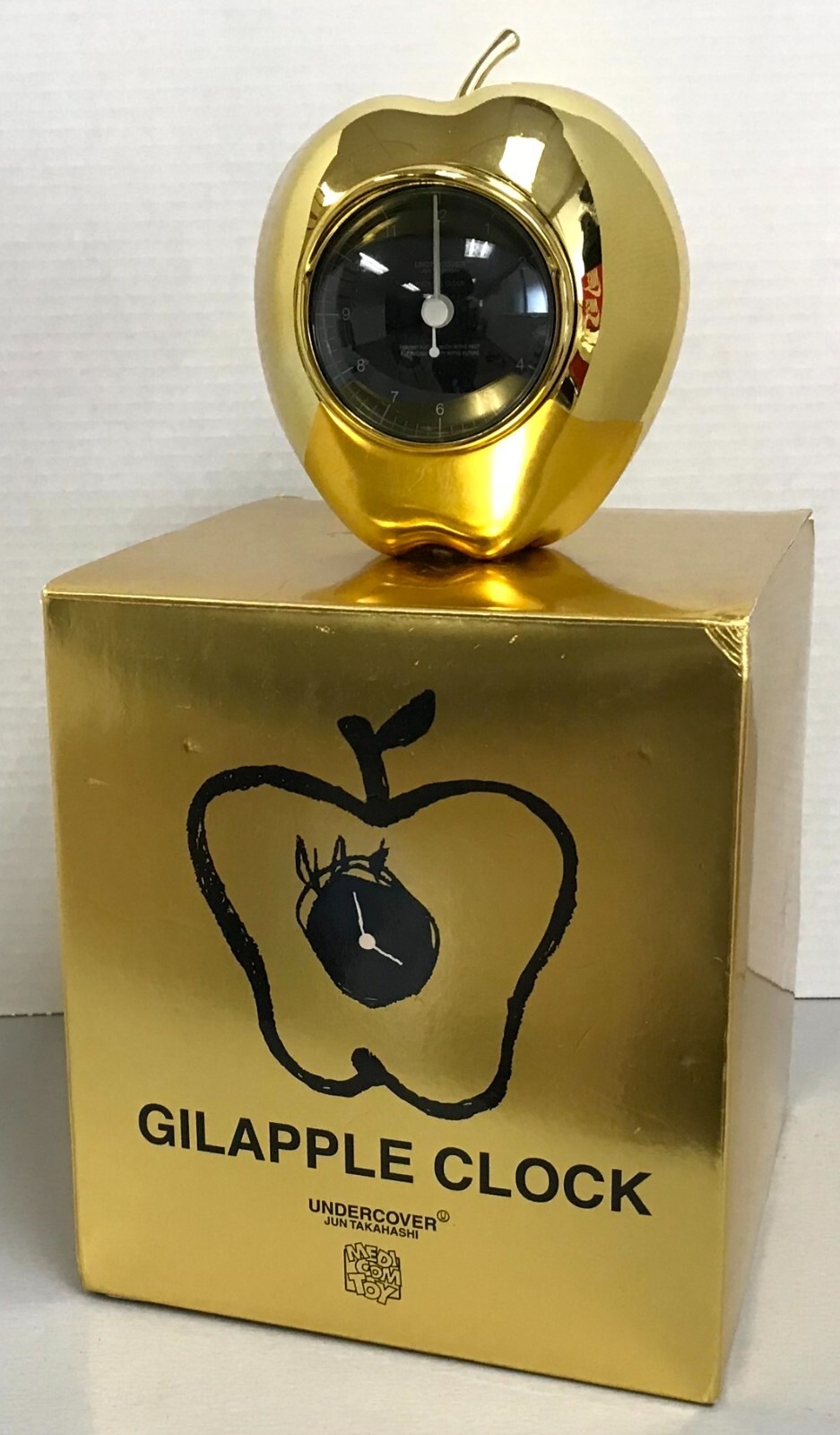 MEDICOM X UNDERCOVER TOY GOLDEN APPLE GILAPPLE GOLD CLOCK