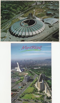 (2) Major League Baseball Montreal Expos Olympic Stadium Postcards Lot #1