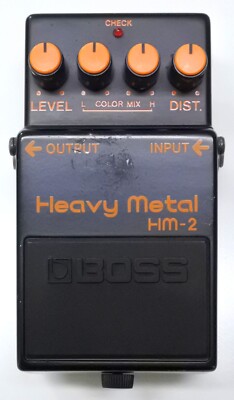 BOSS HM-2 Heavy Metal Guitar Effects Pedal MIJ 1987 #692 DHL Express or EMS