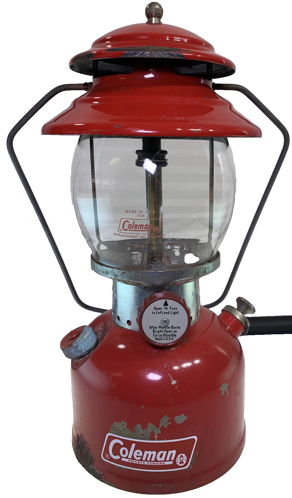 Coleman - Coleman286A RED美品 VTG 1988 Red Coleman Adjustable One Mantle 286A-700 Lantern
