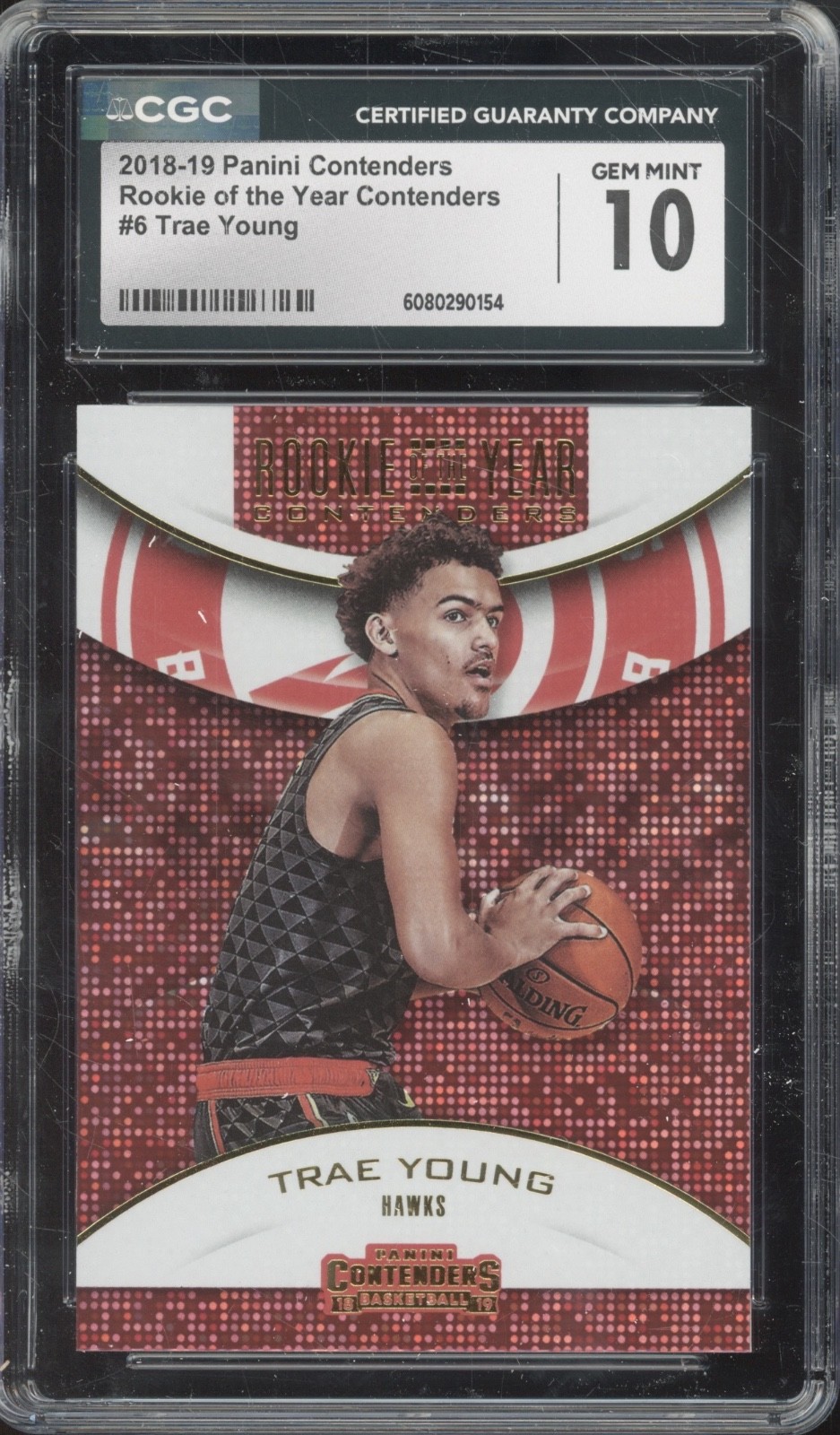 2018 Panini Contenders Rookie Of The Year #6 Trae Young RC Gem Mint CGC 10