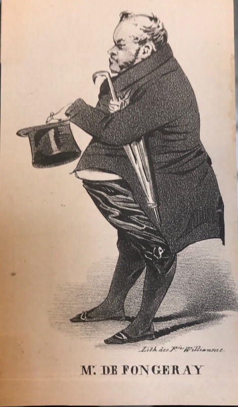 7p/41-Gravure Sur Cuivre-Mr De Fongeray-18e