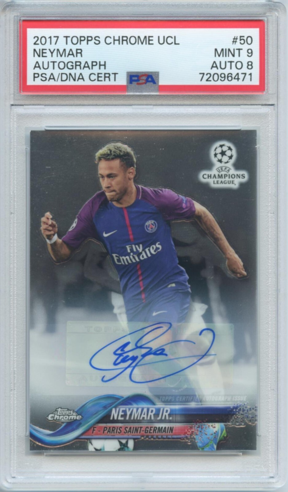 2017-18 Topps Chrome UEFA ロナウド PSA10