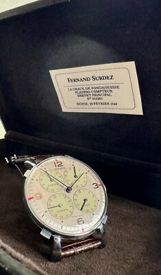 RARE VINTAGE FERNAND SURDEZ PLAYERS-COMPTEUR MEN SPORT WRISTWATCH-NEW OLD STOCK