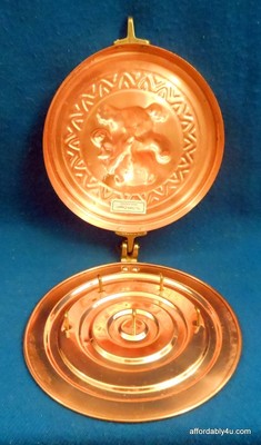 Copper Teddy Bear Flip Up Lid Hidden Key Holder with Brass Hanger Cook's Bazaar