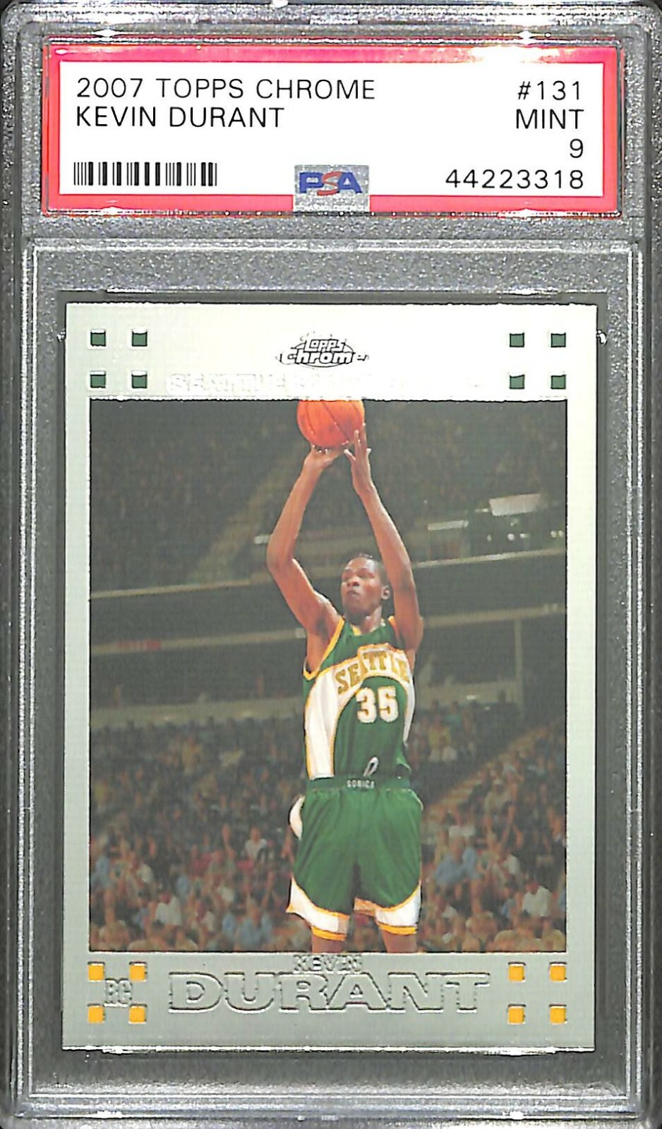 2007-08 Topps Chrome Basketball #131 Kevin Durant PSA 9 | eBay