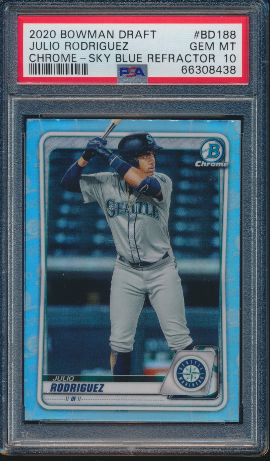 その他 bowman Julio Rodriguez psa10 chrome 2020 Bowman Draft JULIO RODRIGUEZ CHROME BD188 - PSA 10