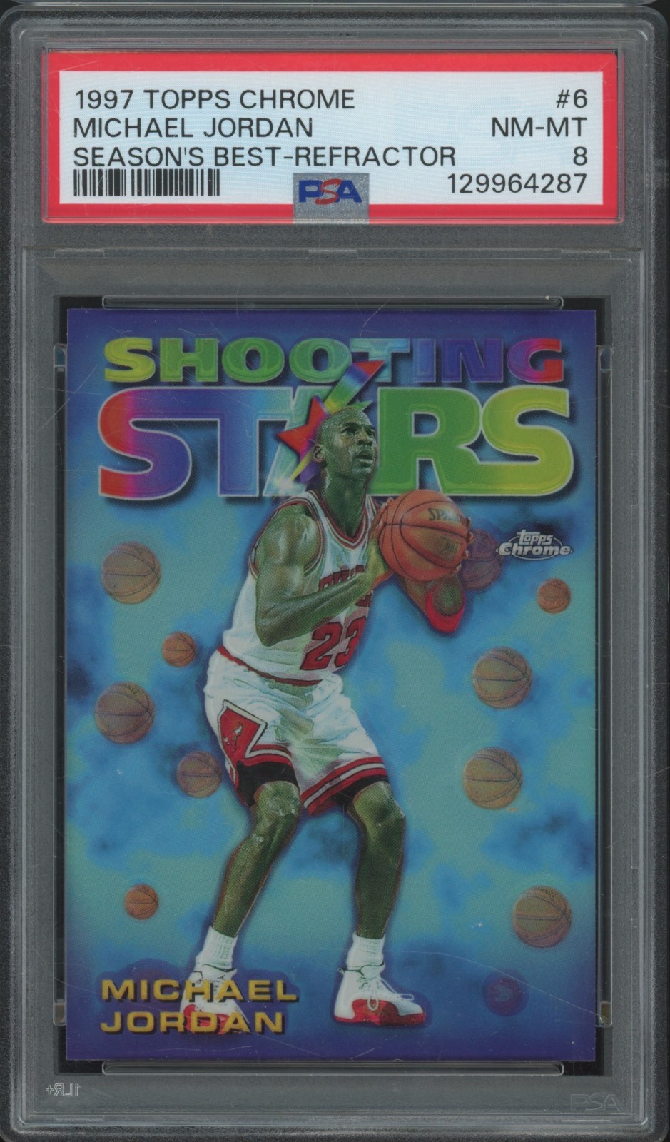 1997 Topps Chrome Season's Best Refractor #6 Michael Jordan NM-MT PSA 8