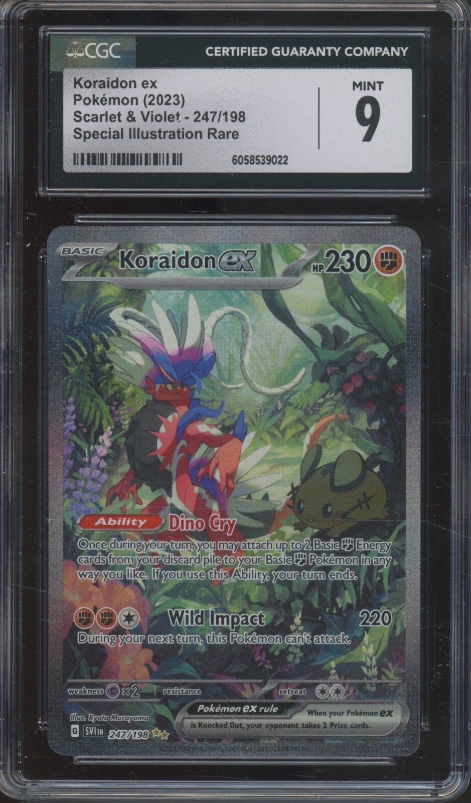 2023 Pokemon Scarlet & Violet Illustration Rare #247 Koraidon ex Mint CGC 9