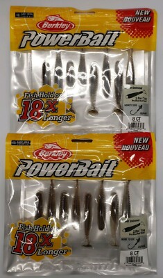 2-Berkley PowerBait Power Swimmer 2.8 inch Pro Blue Red Perl PaddleTail Swimbait
