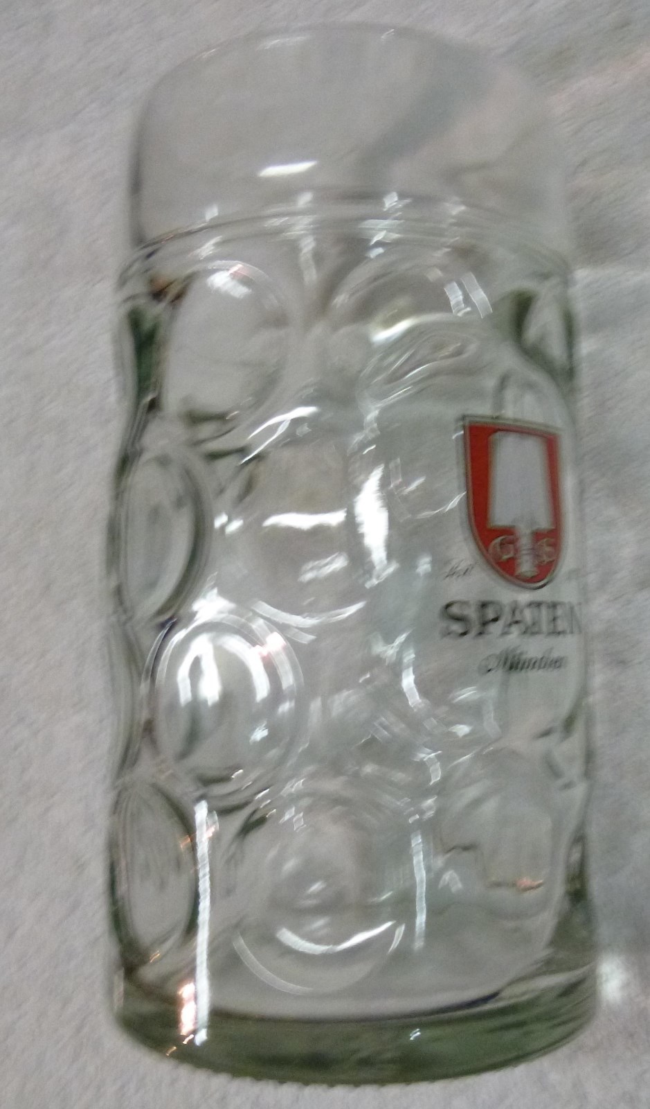 1 LITER GLASS  GS SPATEN MUNCHEN BEER MUG~8