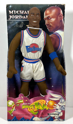 Vintage 1996 Michael Jordan Space Jam Tune Squad 12'' Plush Doll Play by Play