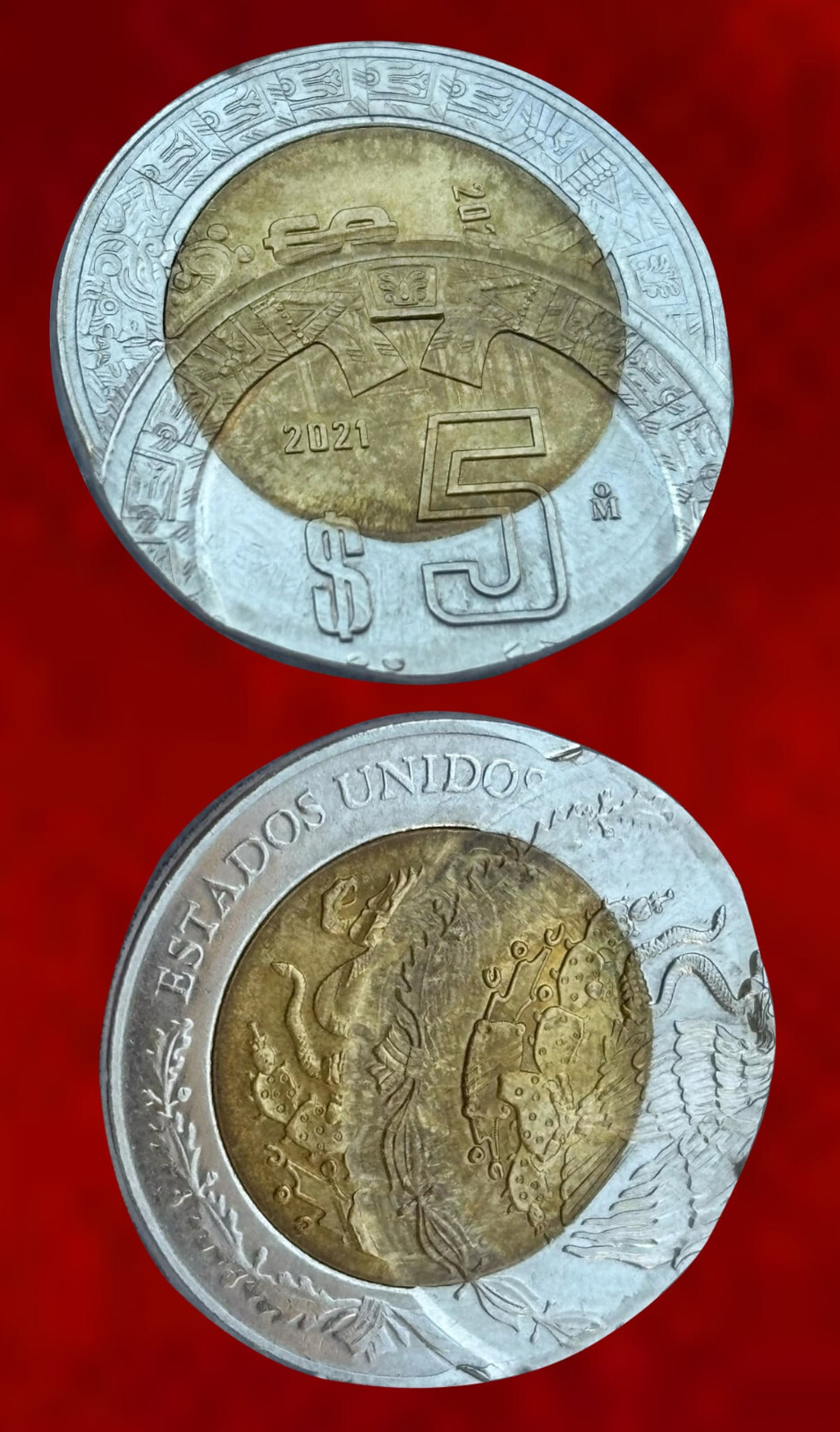 【希少】パラメヒコ　PARA MEXICO 26.5 2021 MEXICO 5 PESOS ERROR Double Struck, RARE | eBay