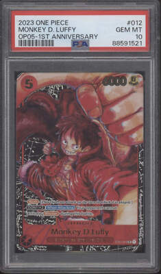 Monkey D Luffy One Piece Card Game OP05 1st Anniversary #012