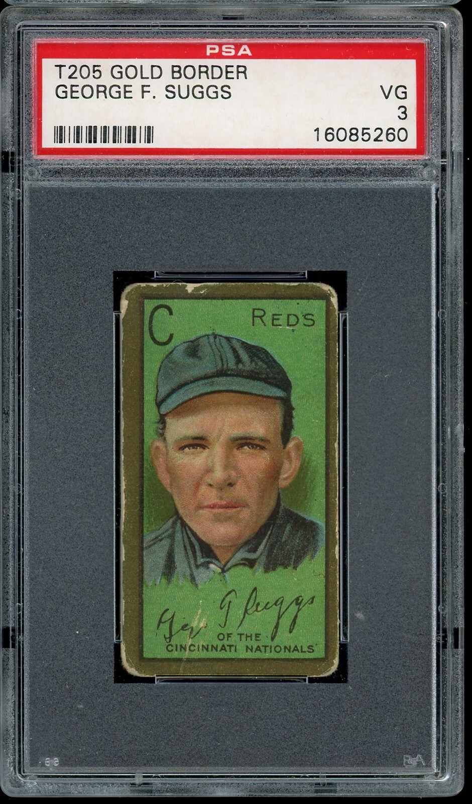 @tgs1111news 1911 T205 Gold Border Baseball George F. Suggs PSA 3 | eBay