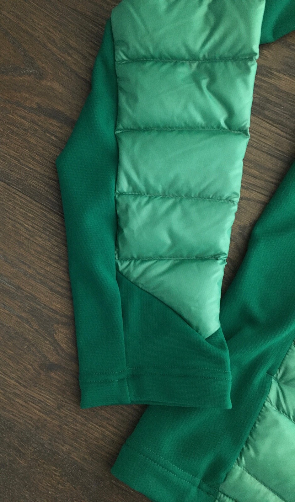 Pre-owned Mammut Mens  Flexidown In Hybrid Insulating Down Deep Emerald Jacket Sz M In Green