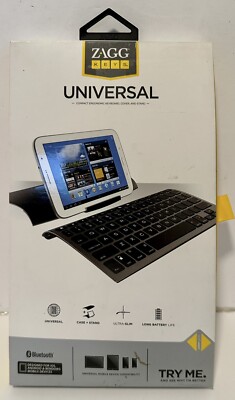 ZAGGkeys Case Universal Wireless Keyboard for iPad SamSung Smartphones Tablets 