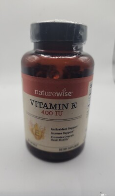 Naturewise Vitamin E 400 IU Softgels (180Mg Dl-Alpha) - Dairy Free, Gluten Free 