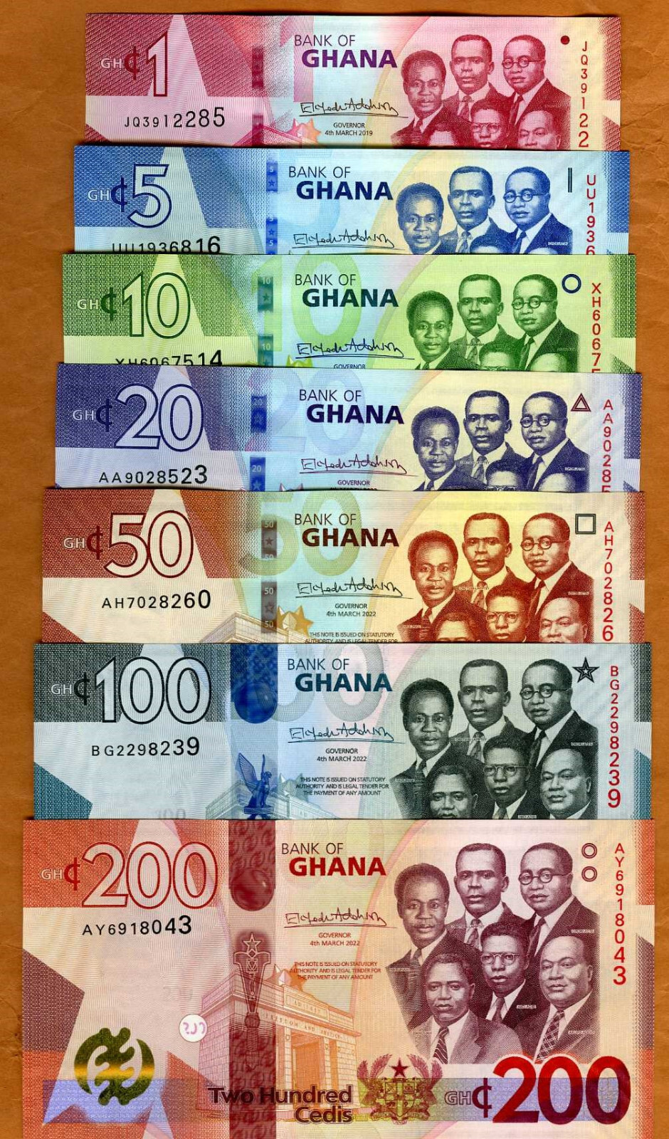 ガーナの紙幣セット 10, 20, 50 GHS ガーナの紙幣セット 10, 20, 50 GHS その他