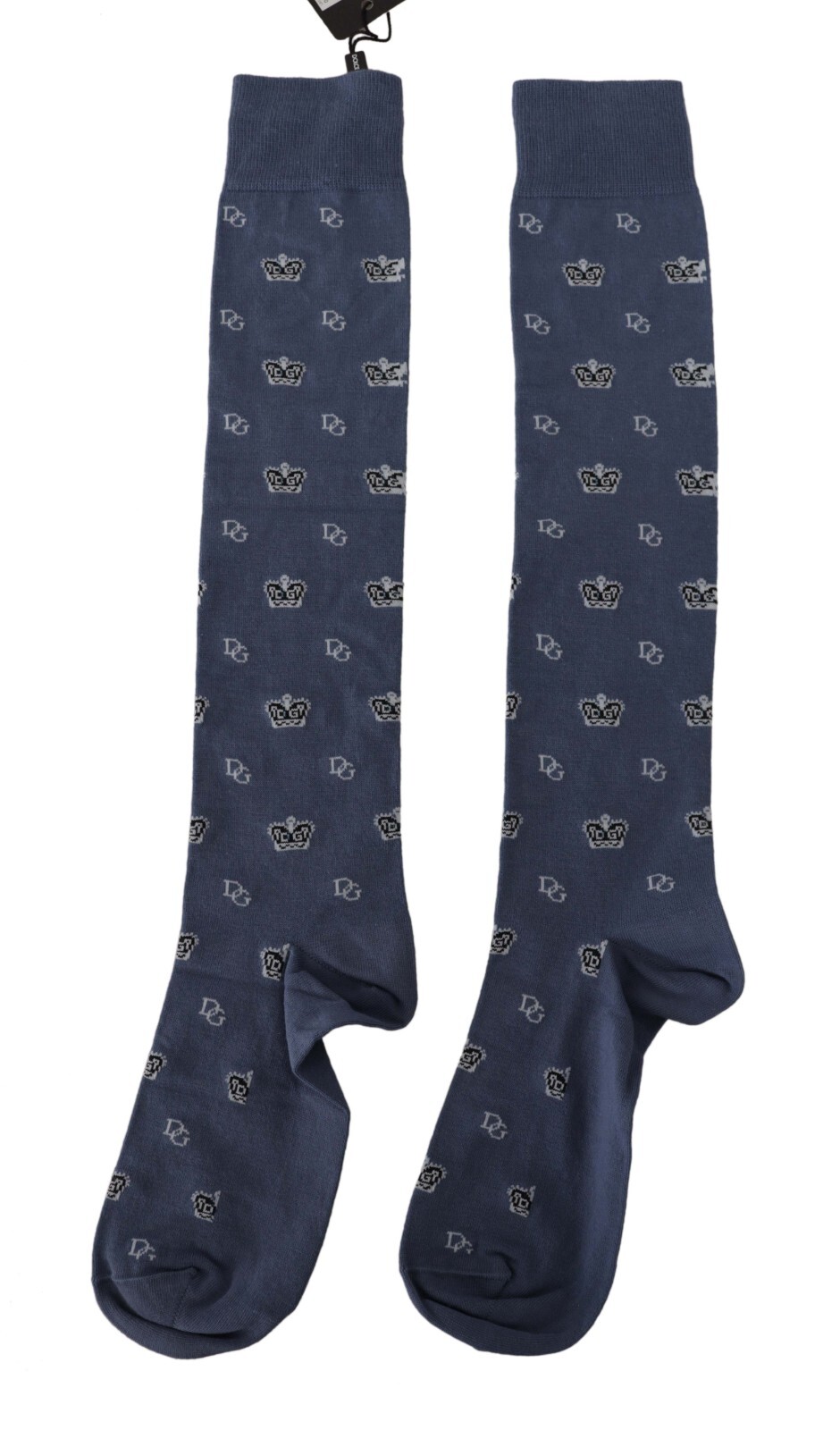 

Носки DOLCE - GABBANA Синие мытые мужские аксессуары с принтом DG Crown s. Л рекомендованная розничная цена 100 долларов США, Синий