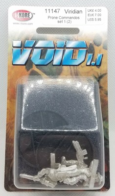i-KORE VOID 1.1 11147 Viridian Prone Commandos Set 1 (2) SEALED OOP METAL MINI