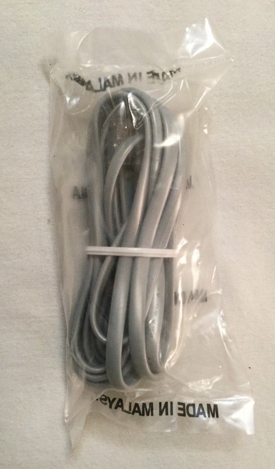 26 AWG 4C Telephone Extension Cord Gray Phone Cable Wire Line w/Connectors