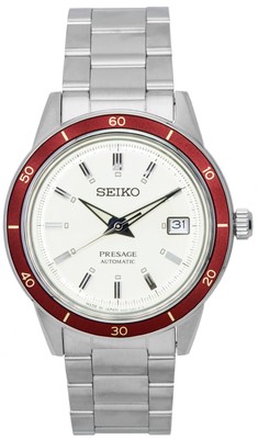 Pre-owned Seiko Presage Style60s White Dial Automatic Srph93 Srph93j1 Srph93j Men's Watch