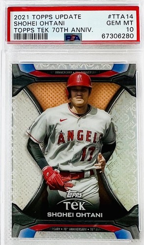 2021 Topps Update Shohei Ohtani Topps Tek 70th Anniversary