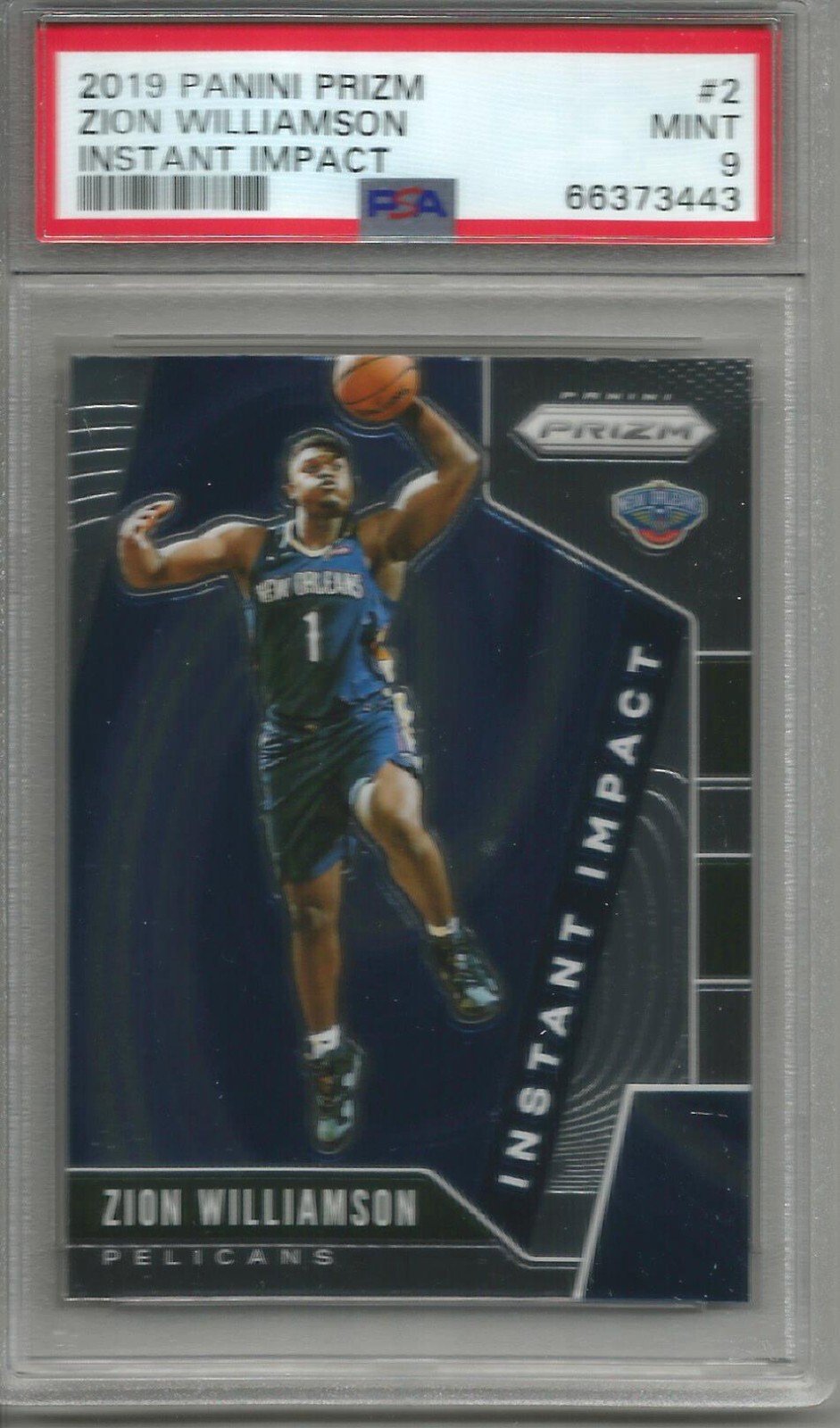その他 2019-20 panini prizm Zion Williamson RC Zion Williamson 19/20 Panini Prizm Instant Impact Rookie PSA