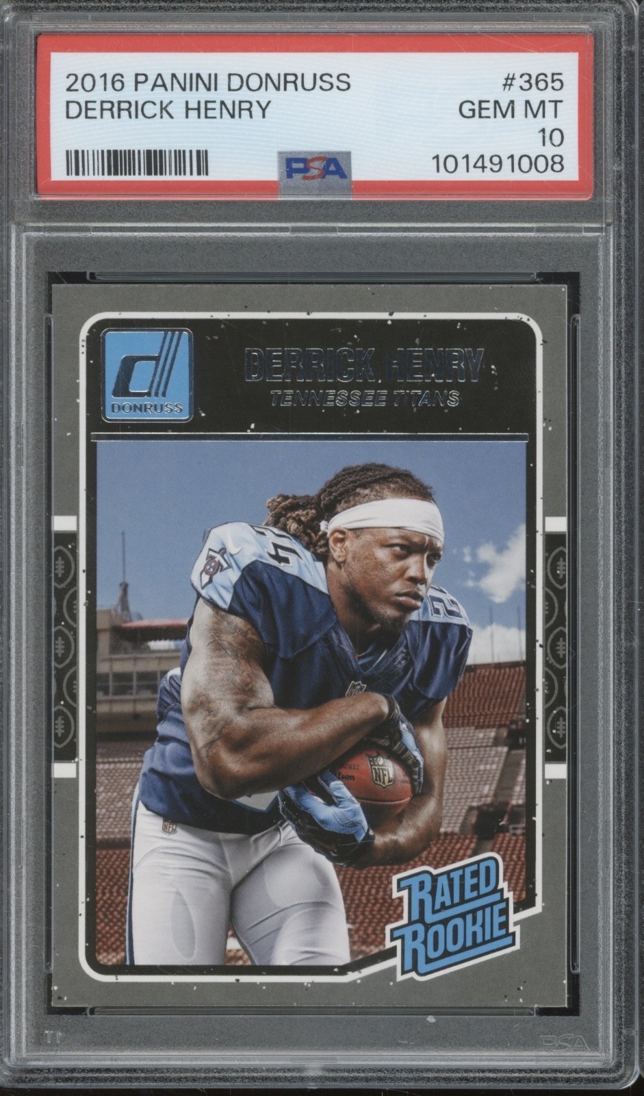 2016 Panini Donruss #365 Derrick Henry RC Rookie Gem Mint PSA 10