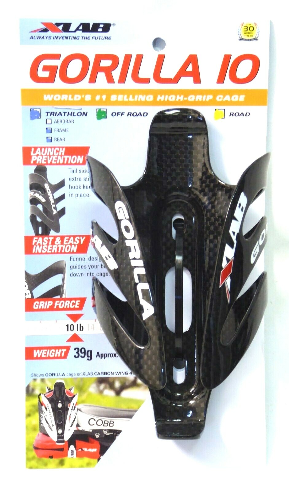 X-Lab Gorilla 10 Carbon Cage Gloss Black Xlab | eBay