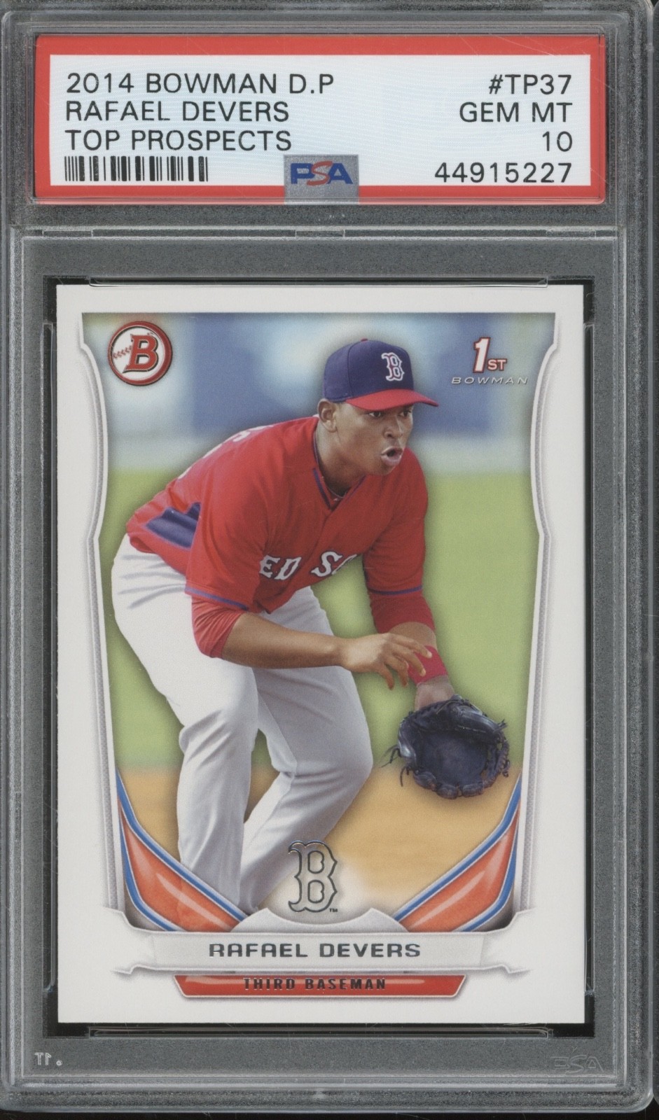 2014 Bowman #TP37 Rafael Devers RC Rookie Gem Mint PSA 10