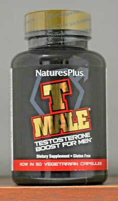 Nature's Plus T Male Testosterone Boost For Men Male Performance 60 Capsules