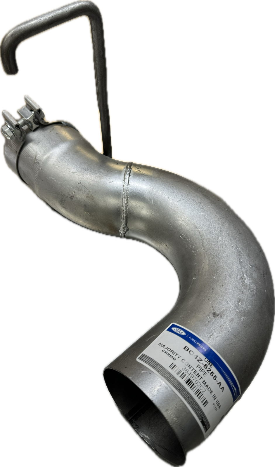 2010-2015 Ford F650 F750 Exhaust Tail Pipe w/ Clamp, Metal Hanger