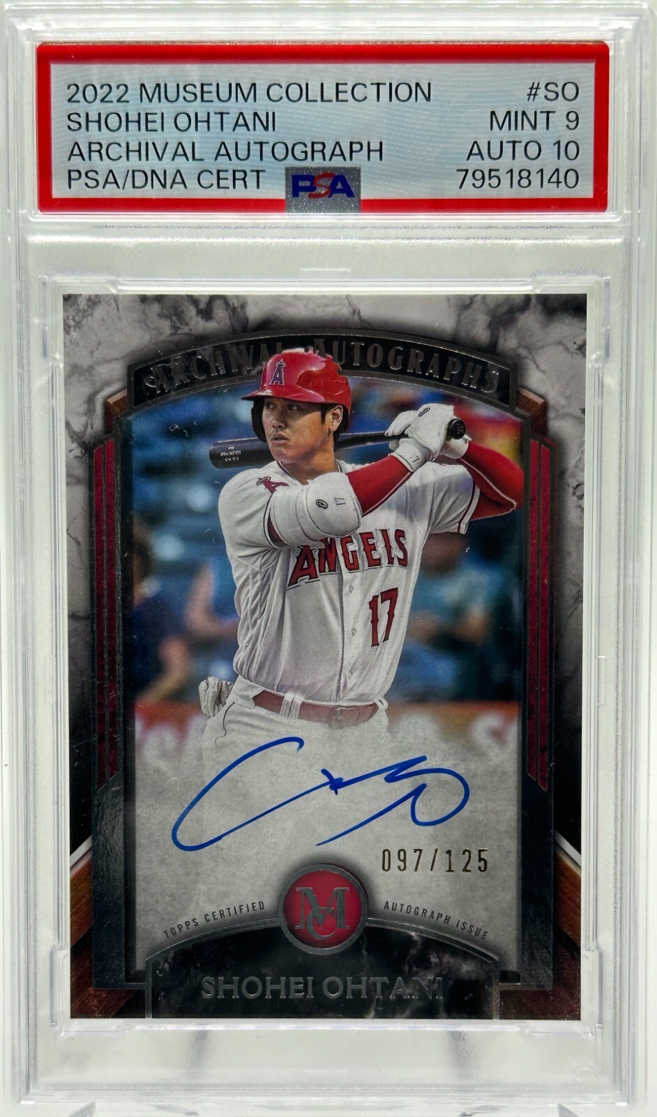 大谷翔平  MUSEUM COLLECTION  QUAD RELICS カード Topps 2022 Quad Relic Card 99枚限定 大谷翔平 鑑定（MLB 2022
