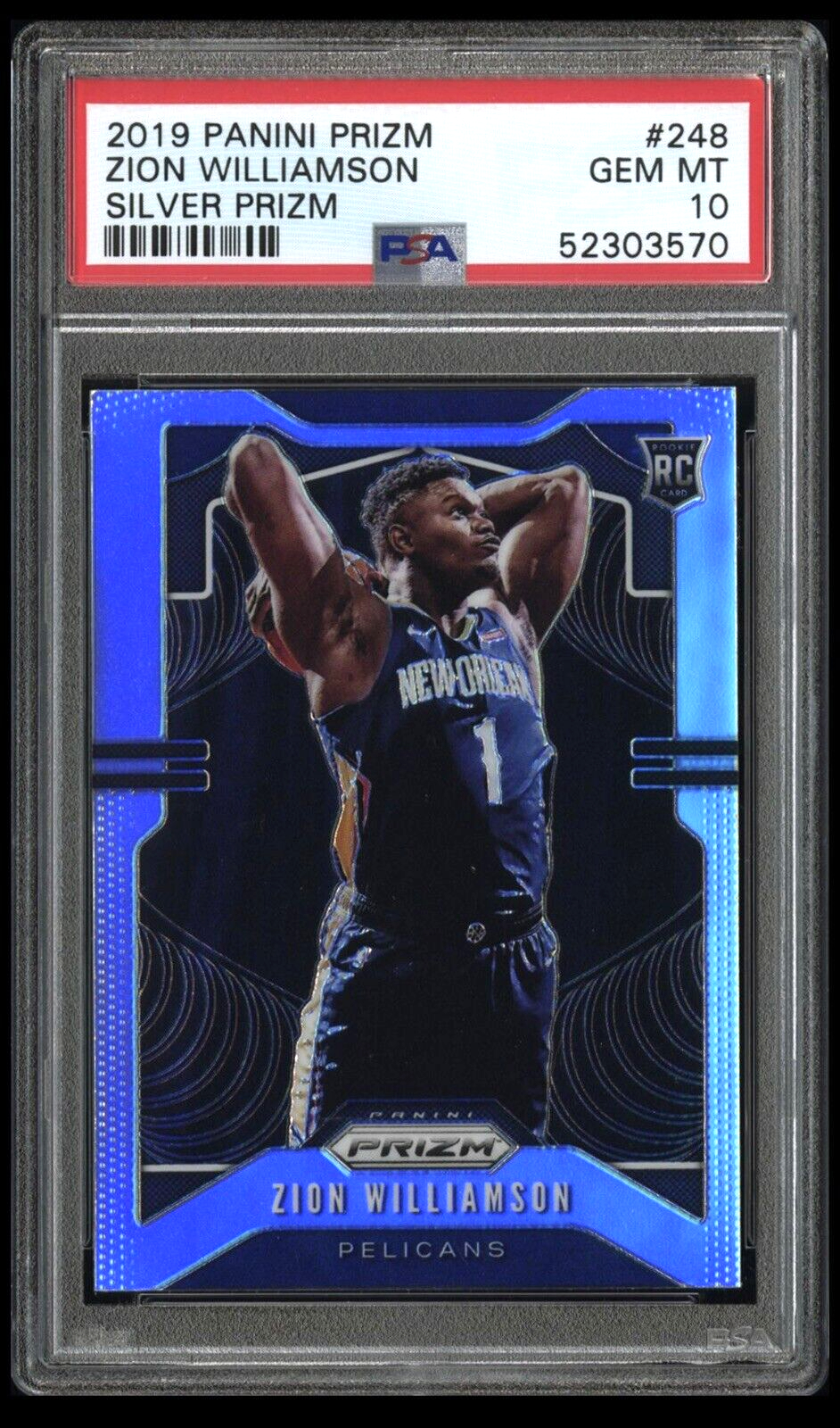 【PSA10】Zion Williamson RC Silver Zion Williamson 2019 Panini SILVER PRIZM Basketball Rookie