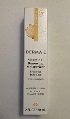 Derma E Vitamin C Renewing Moisturizer. Probiotics & Rooibos. 100% Vegan.