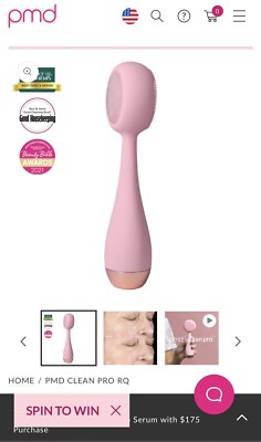 PMD CLEAN PRO RQ Smart Facial Cleansing Device Blush With Rose Gold SEALED! NEW!