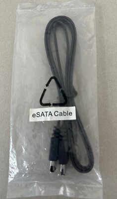 eSATA 6 Gbps External Shielded Cable to eSATA (Type I to Type I) - Black - 3 Ft