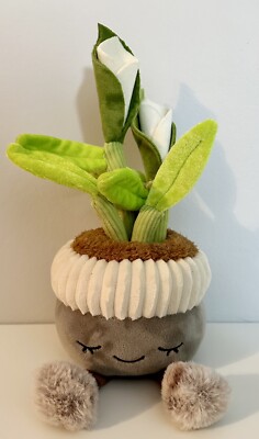 GREENHOUSE BY RUSS PLUSH POTTED PLANT PEACE LILY FLOWER