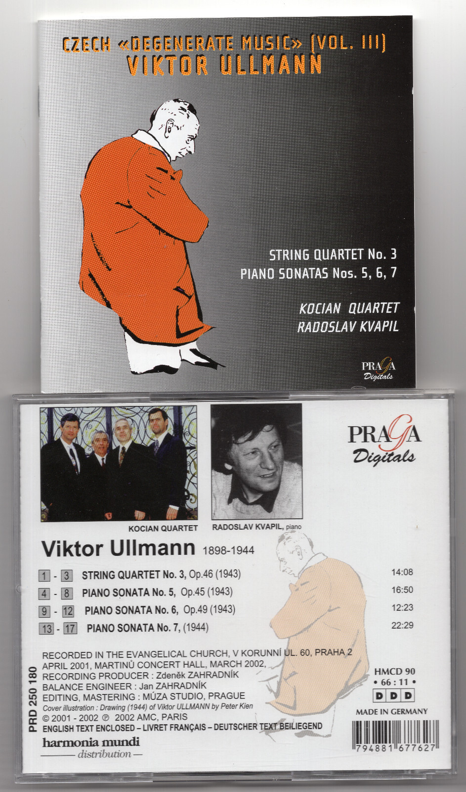 Viktor Ullmann - Piano Sonatas 5-7, String Quartet 3, Kocian