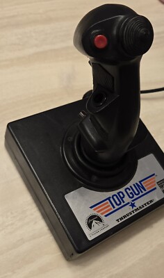 Vintage 1998 Thrustmaster TOP GUN USB Joystick Official Paramount   Untested 