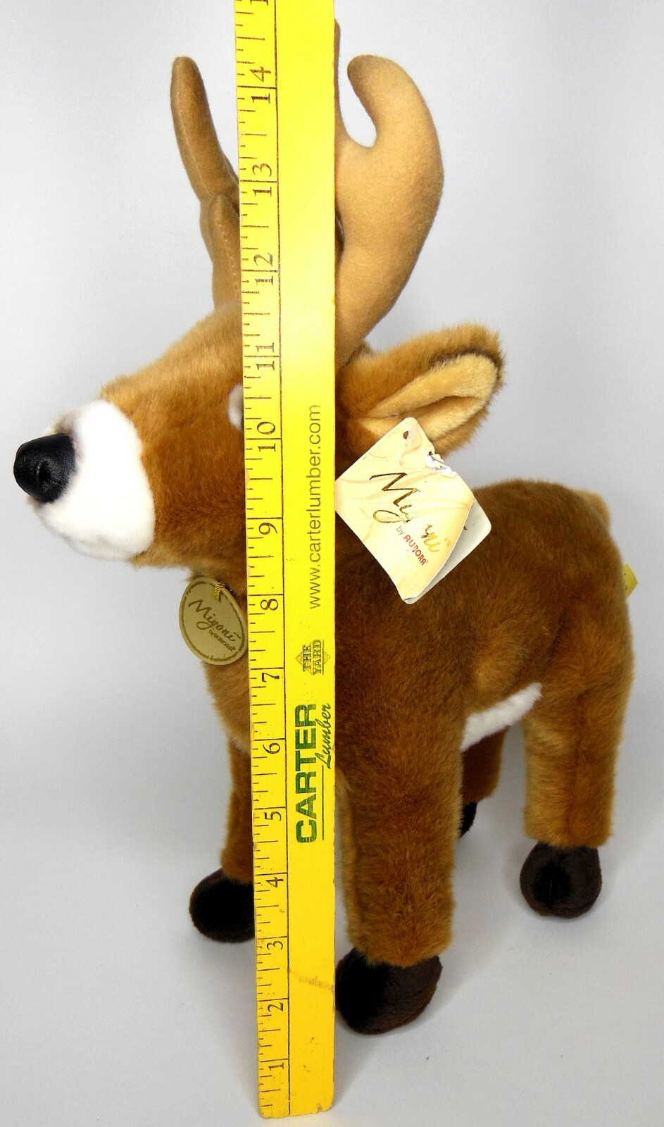 NEW Aurora World Miyoni White Tailed Deer Buck 14 in Plush Hand Stitched