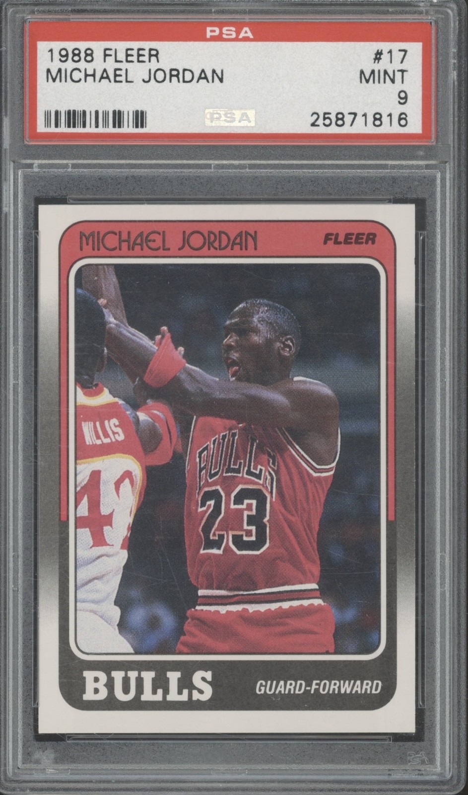 1988 Fleer Basketball #17 Michael Jordan Mint PSA 9