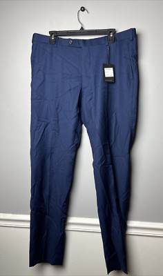 New Alton Lane Tailored Fit Dress Pants Blue 36
