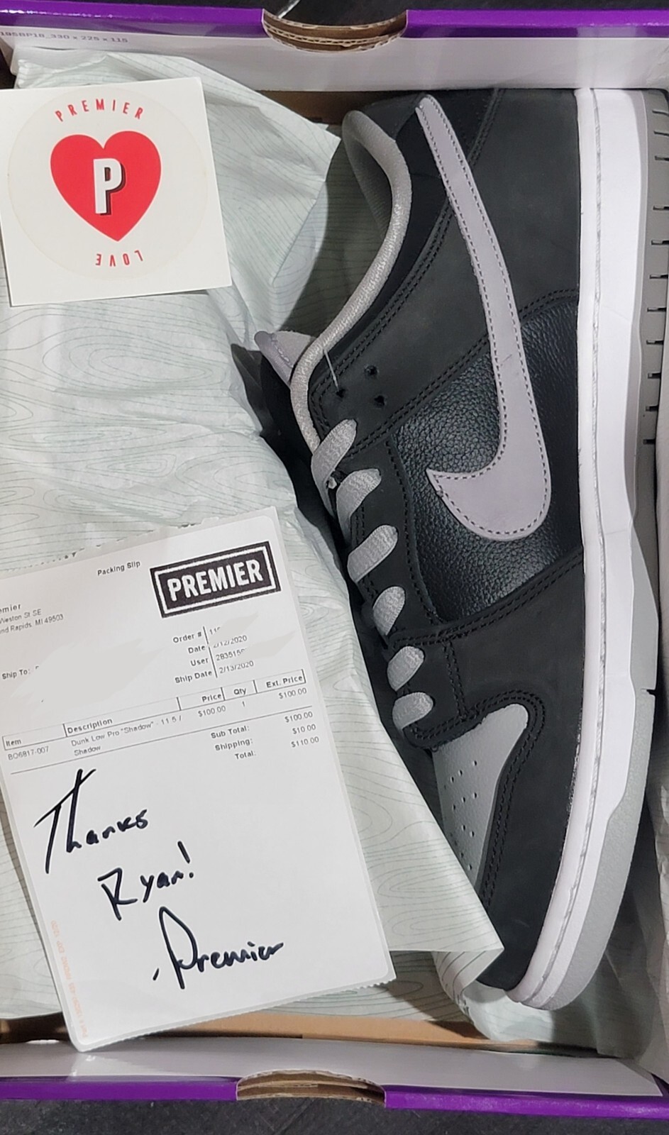 Nike SB Dunk Low PRO J-Pack Shadow BQ6817 007 Men Size 11.5 Nike SB Dunk Low PRO J-Pack Shadow BQ6817 007 Men Size 11.5