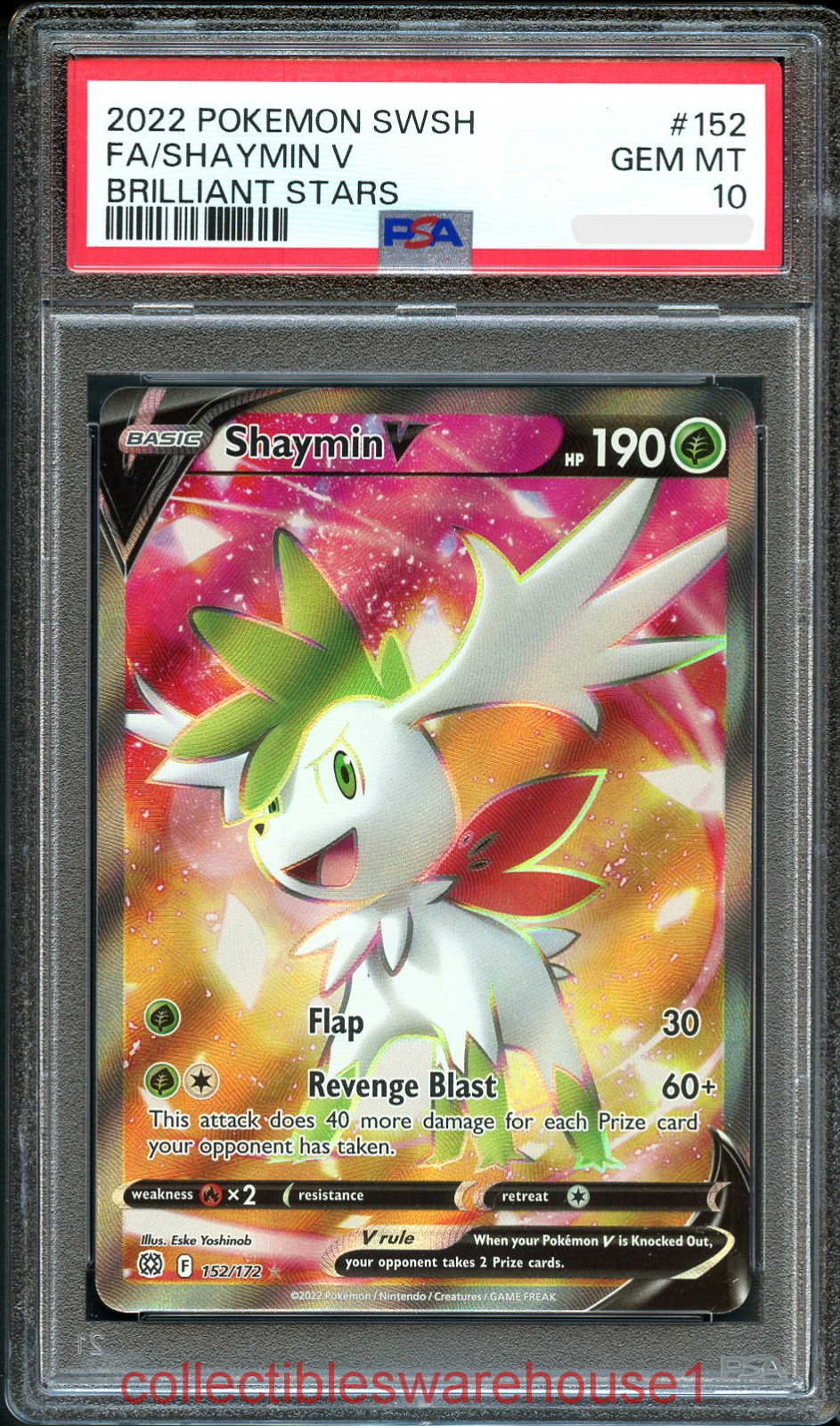 世界1枚 PSA10 SHAYMIN POKEMON BATTRIO PR Pokemon Brilliant Stars Shaymin V 152 PSA 10 | eBay